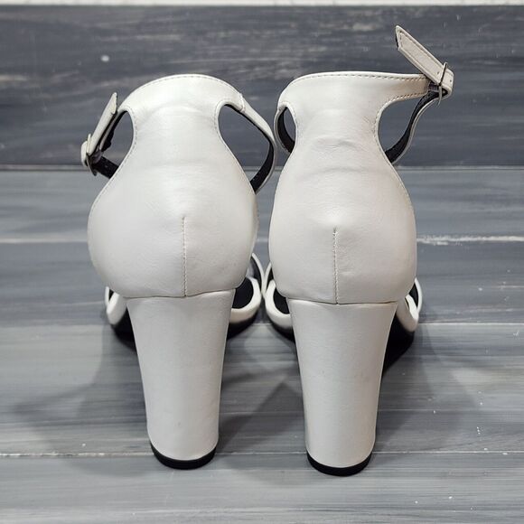 MADDEN GIRL Womens White‎ Beella Round Toe Block Heel Heeled Sandal 11 M - Picture 8 of 11